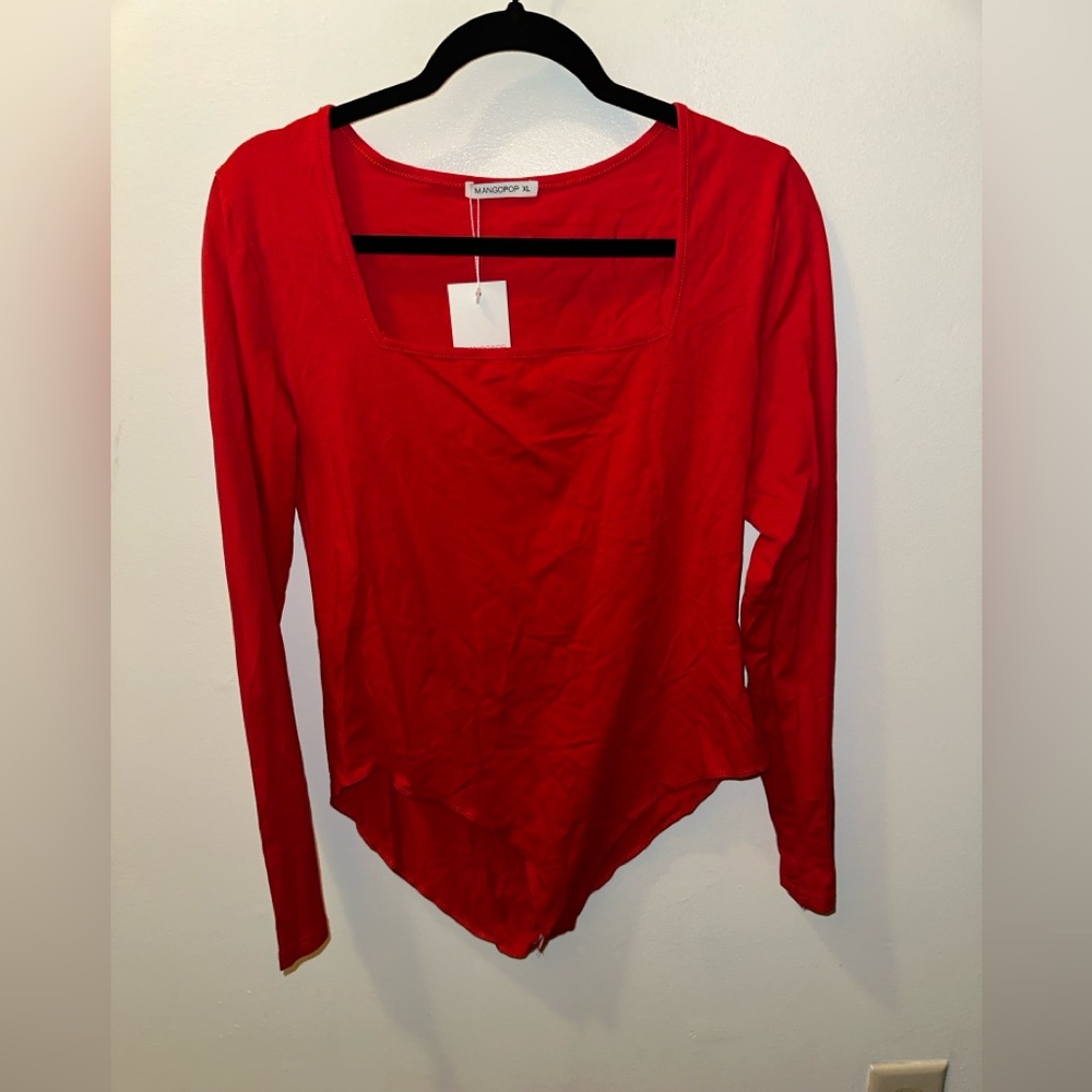 Mangopop Square Neck Bodysuit